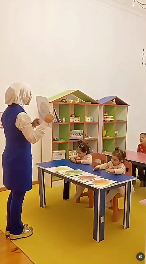 Mərdəkan bağçasında qrup dərsi
